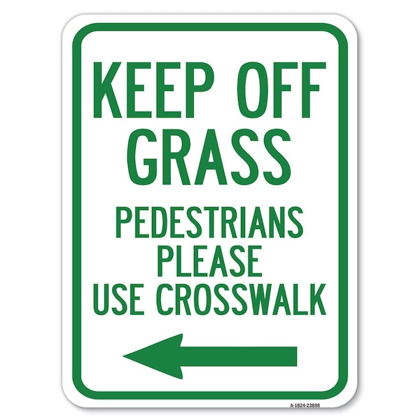 Safety Sign, 18 in Height, Aluminum, 23888